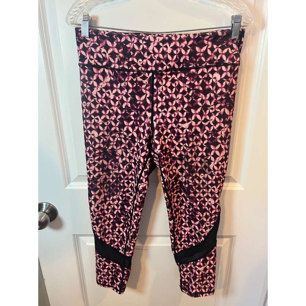Old Navy Womens Leggings Mesh Panel Kaleidoscope Pink L